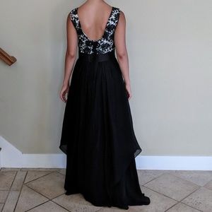 Black and White Formal Dress